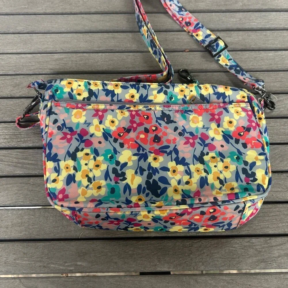 Lug Mambo Wildflower Quilted Crossbody Shoulder Bag RFID NWOT